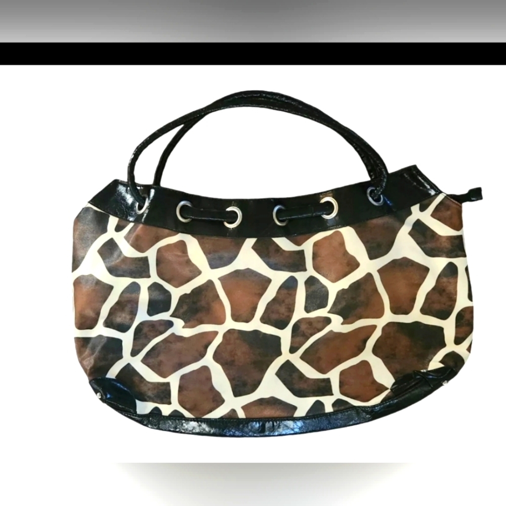 Giraffe Print Faux leather purse